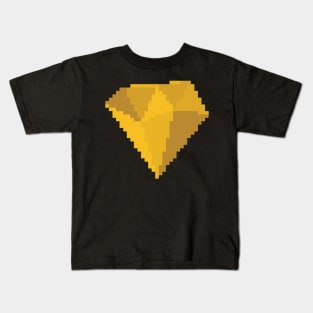 Topaz Gem Pixel Art Kids T-Shirt